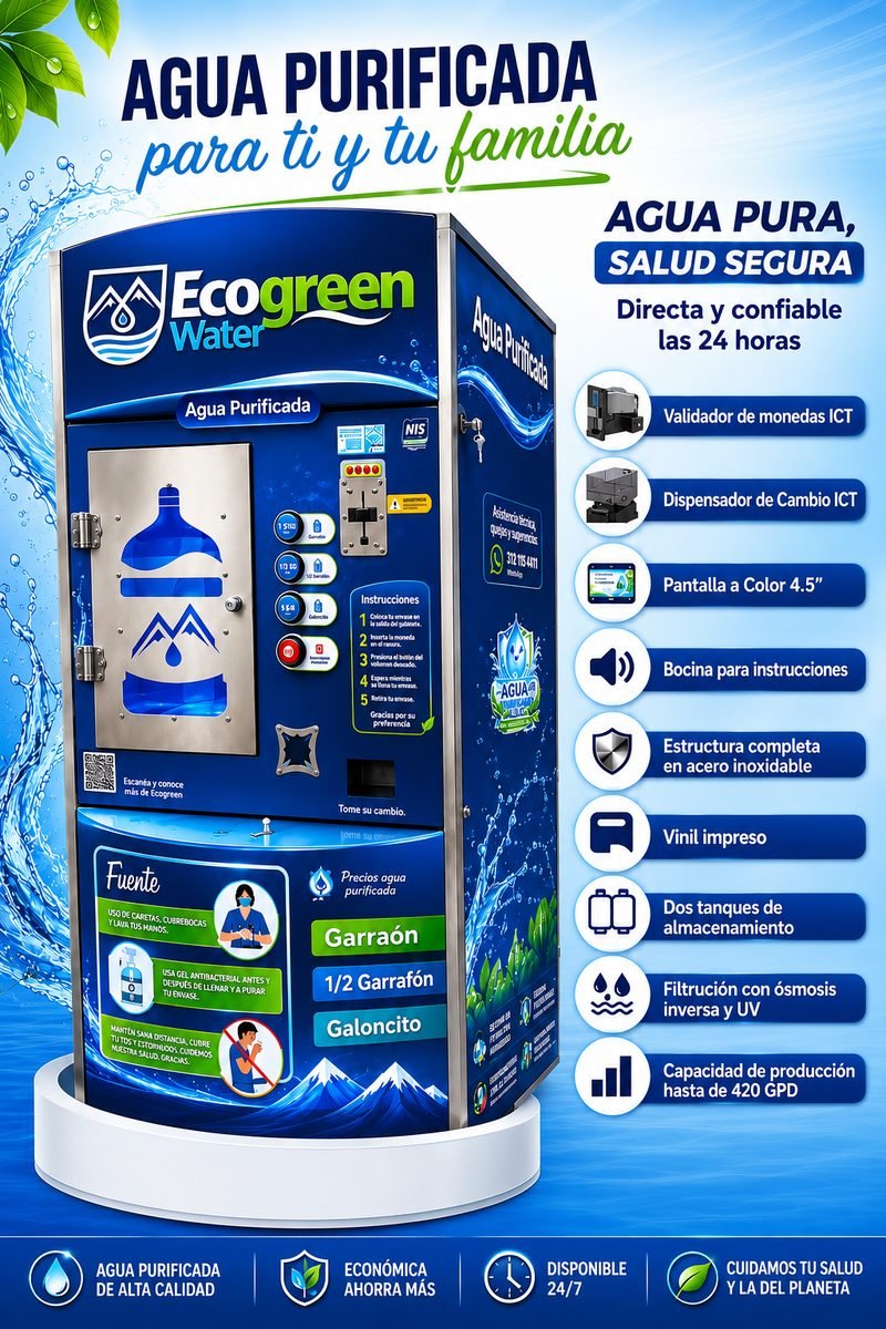Vending en gabinete Ecogreen Water